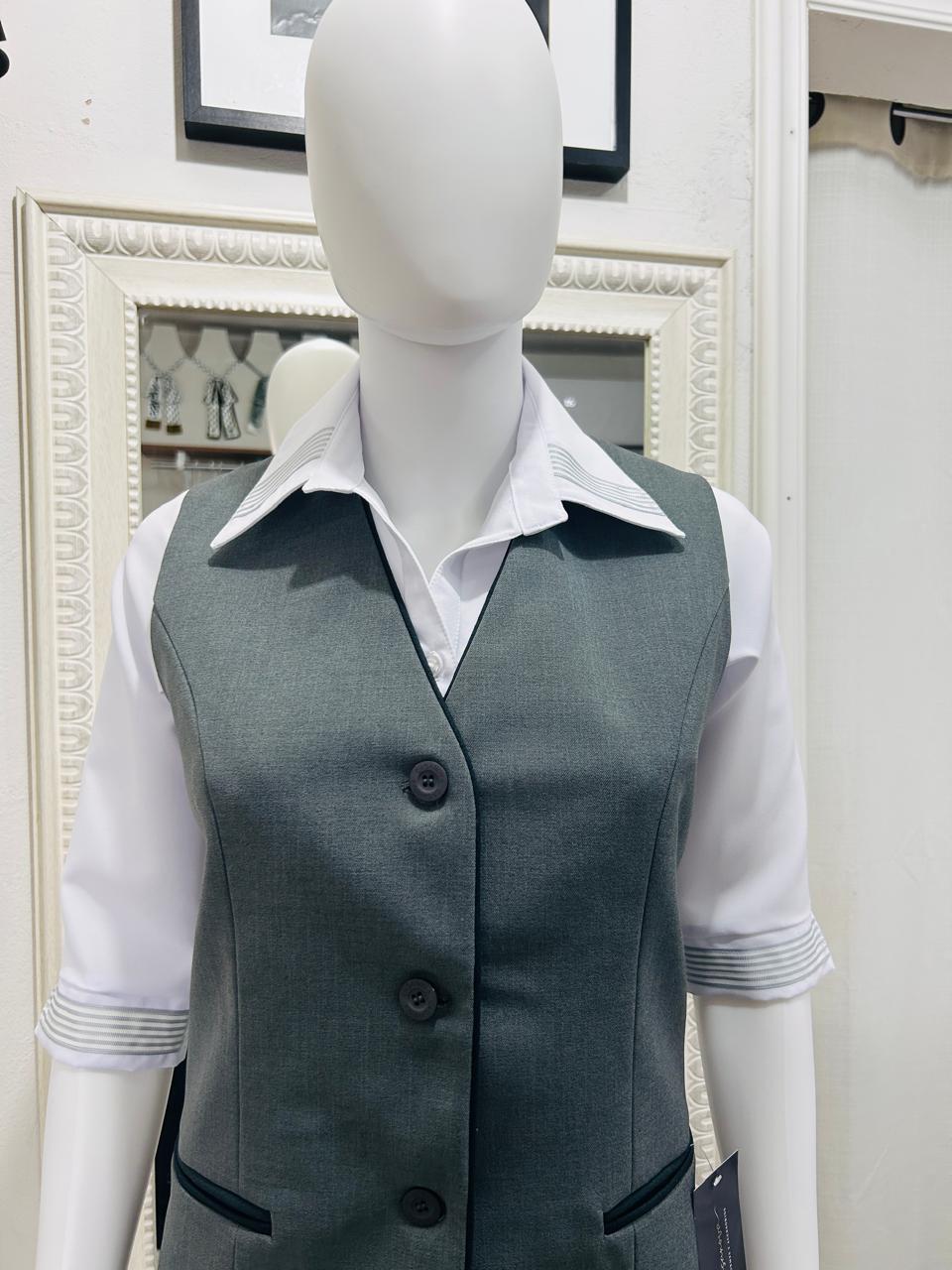 Chaleco Combinado Gris ISSSTE