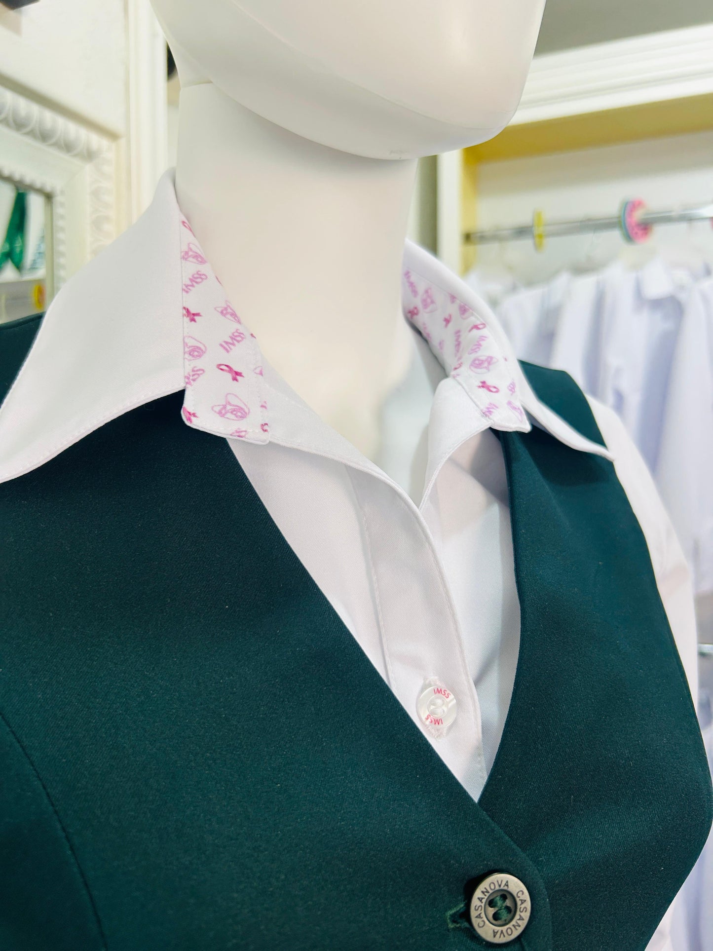 Blusa I ♡ IMSS Rosa (Manga Larga)