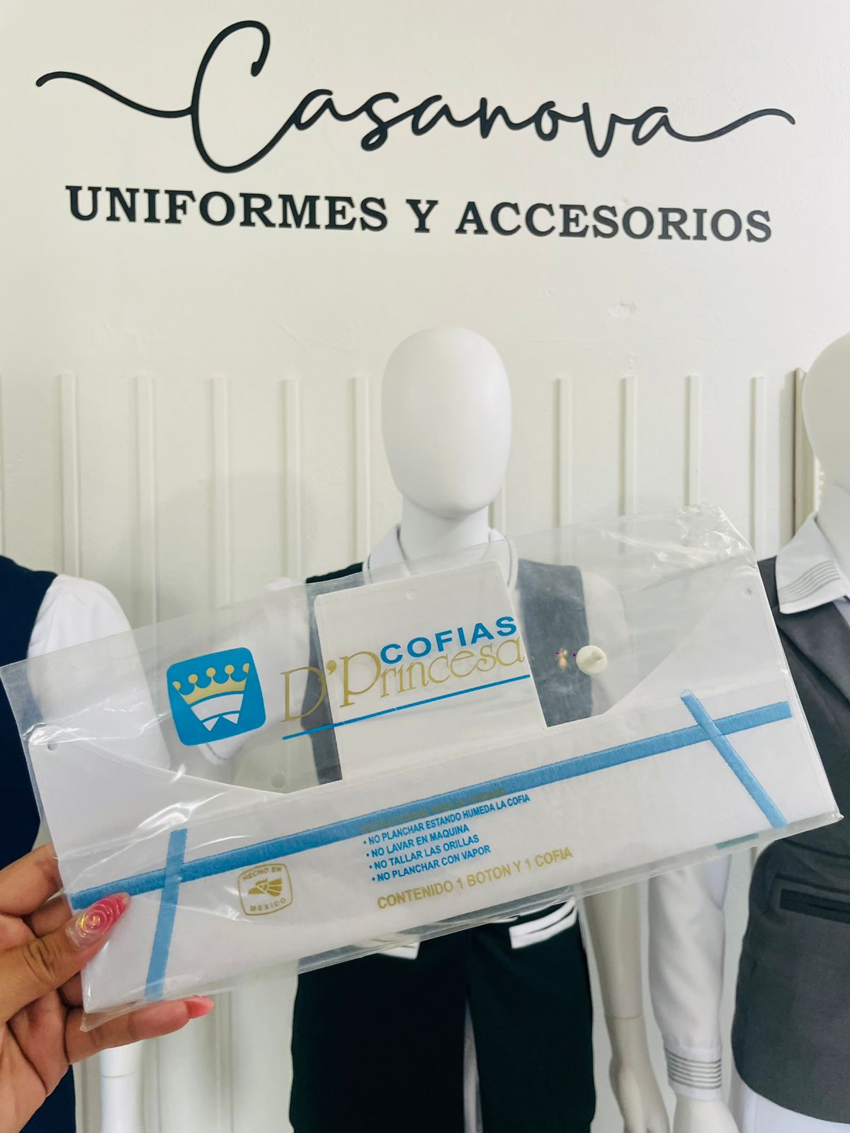 Cofia Enfermera Jefa de piso (linea azul cielo)