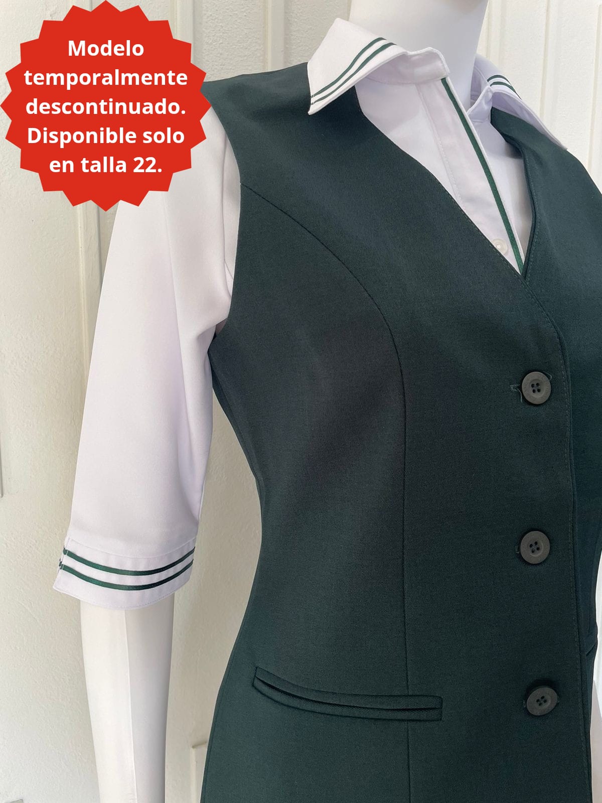 Blusa Casanova Satin Verde(Manga 3/4)