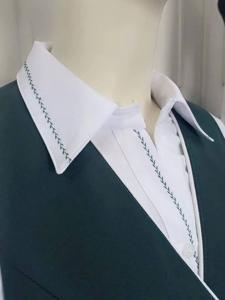 Blusa Casanova Bordado Verde(Manga Larga)