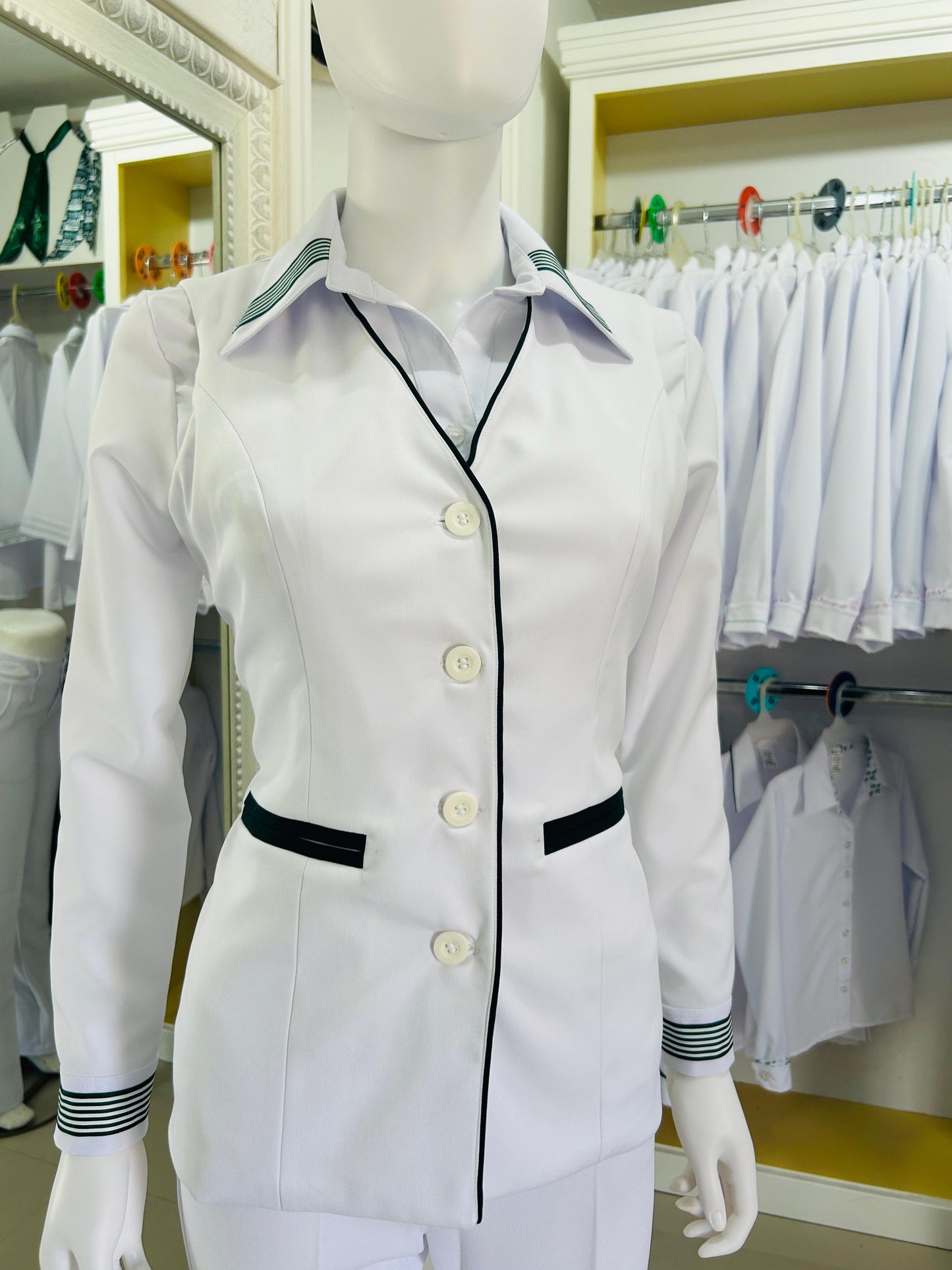 Chaleco Blanco combinado IMSS
