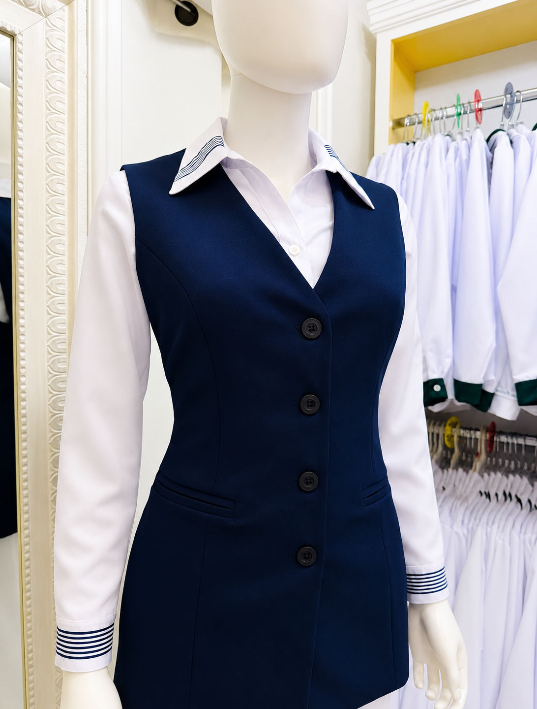Blusa Luar Azul (Manga Larga)