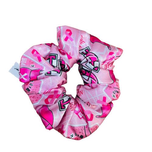 Scrunchie y moños Octubre Rosa (edicion especial)