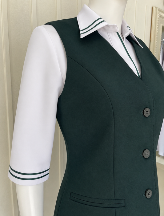 Blusa Casanova Satin Verde(Manga 3/4)