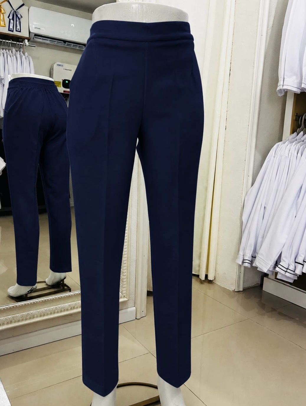 Pantalon Pretina y Elastico Azul Marino