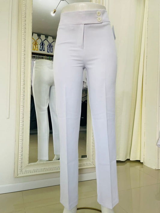 Pantalon blanco mini bolsa