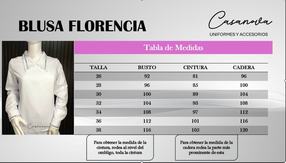Blusa Florencia (Manga Larga) PIEZAS UNICAS